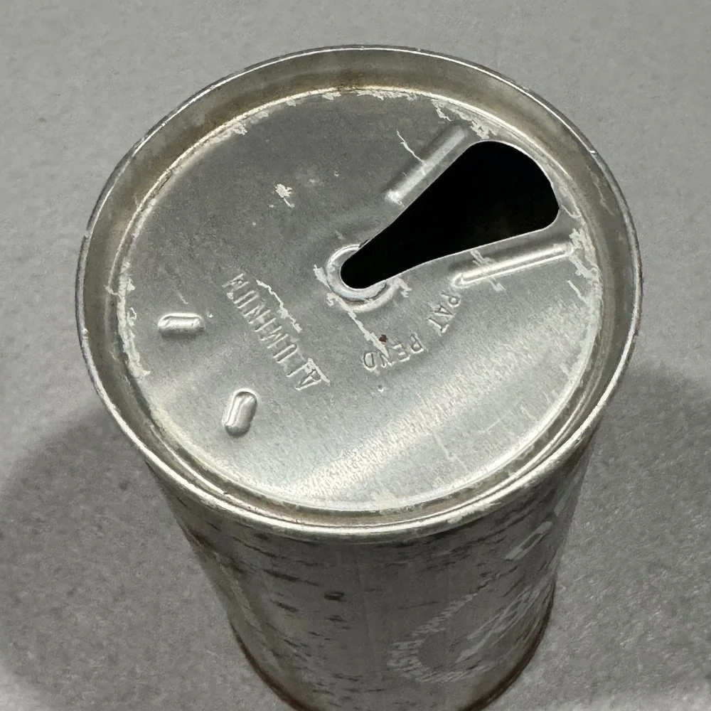 Berghoff Beer‎ Can 12oz Brown Wood Grain Vintage Pull Tab Flat Top